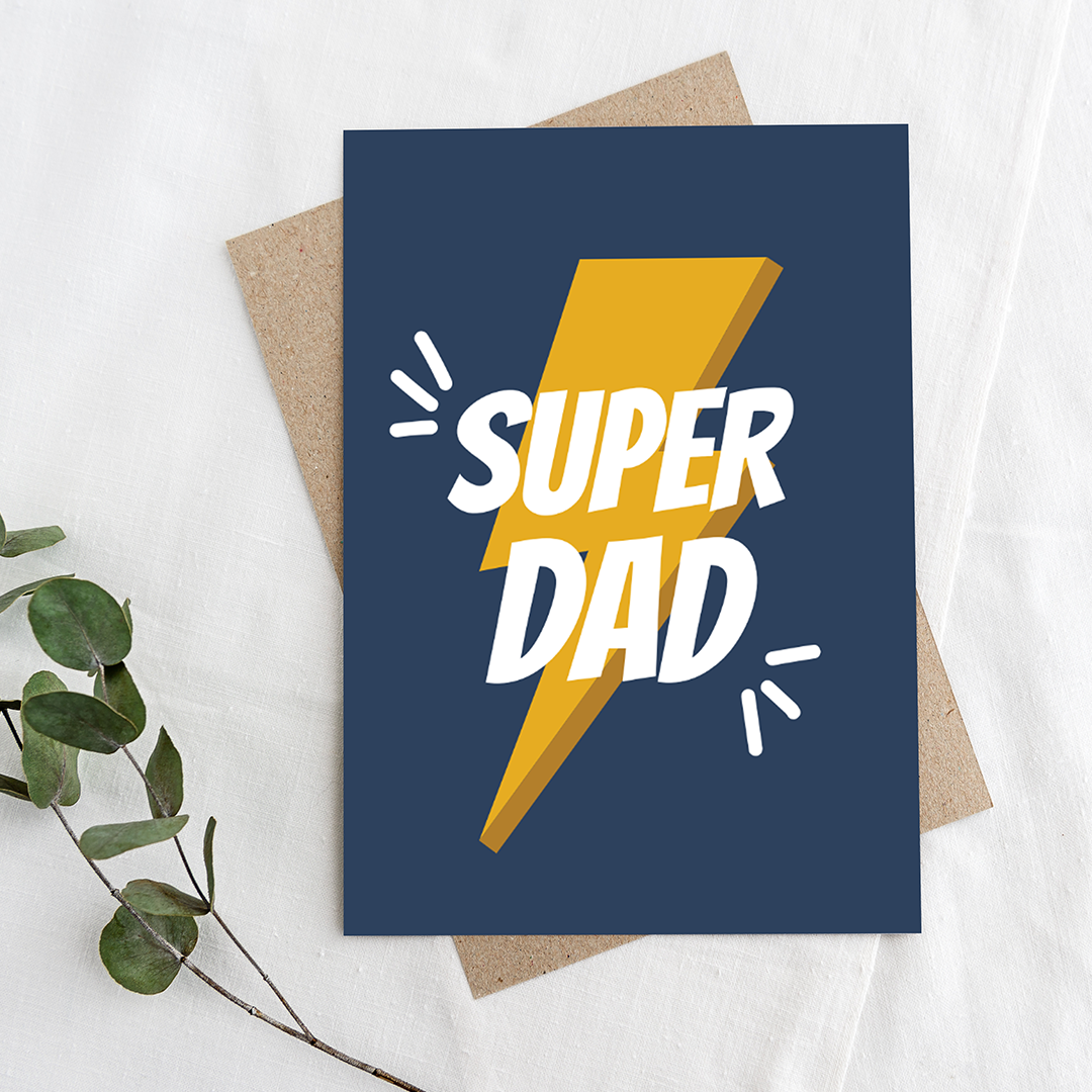 Super Dad, Greeting Card for Dad