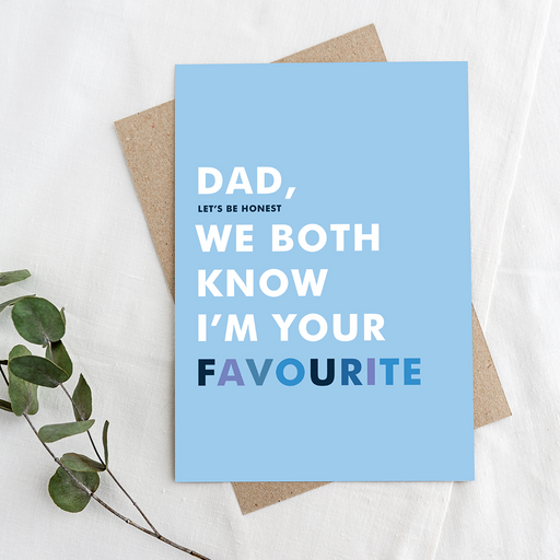 Dad's Favourite, Greeting Card for Dad