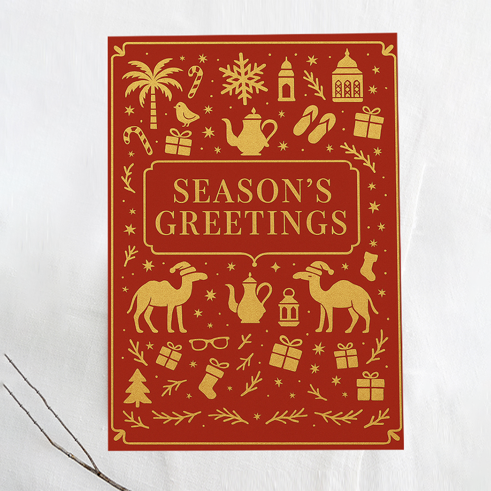 Seasons Greetings, Carrot, Greeting Card