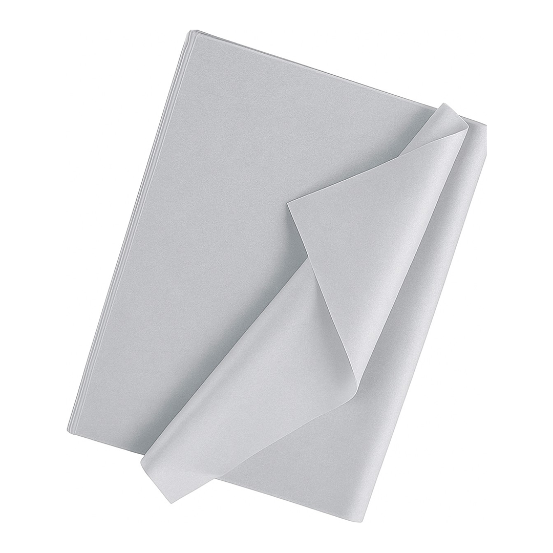 Silver Tissue Paper 20 Sheets – 50 x 70cm, 17gsm Acid-Free Wrap for Gifts