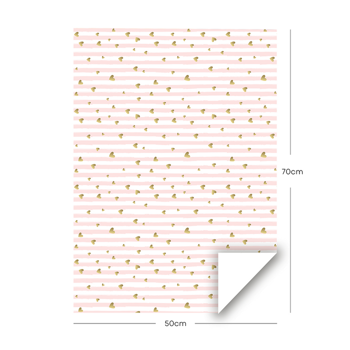 Pink Wrapping Paper Pack, 6 Sheets