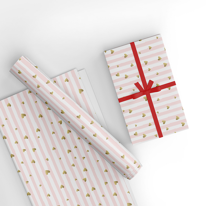 Pink Wrapping Paper Pack, 6 Sheets