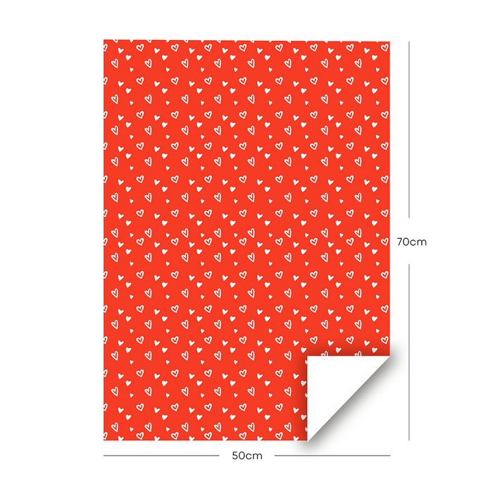 Heart Wrapping Paper Pack