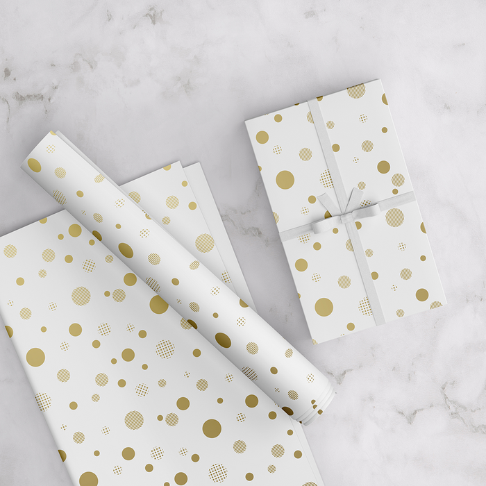 Gold Foil Wrapping Paper