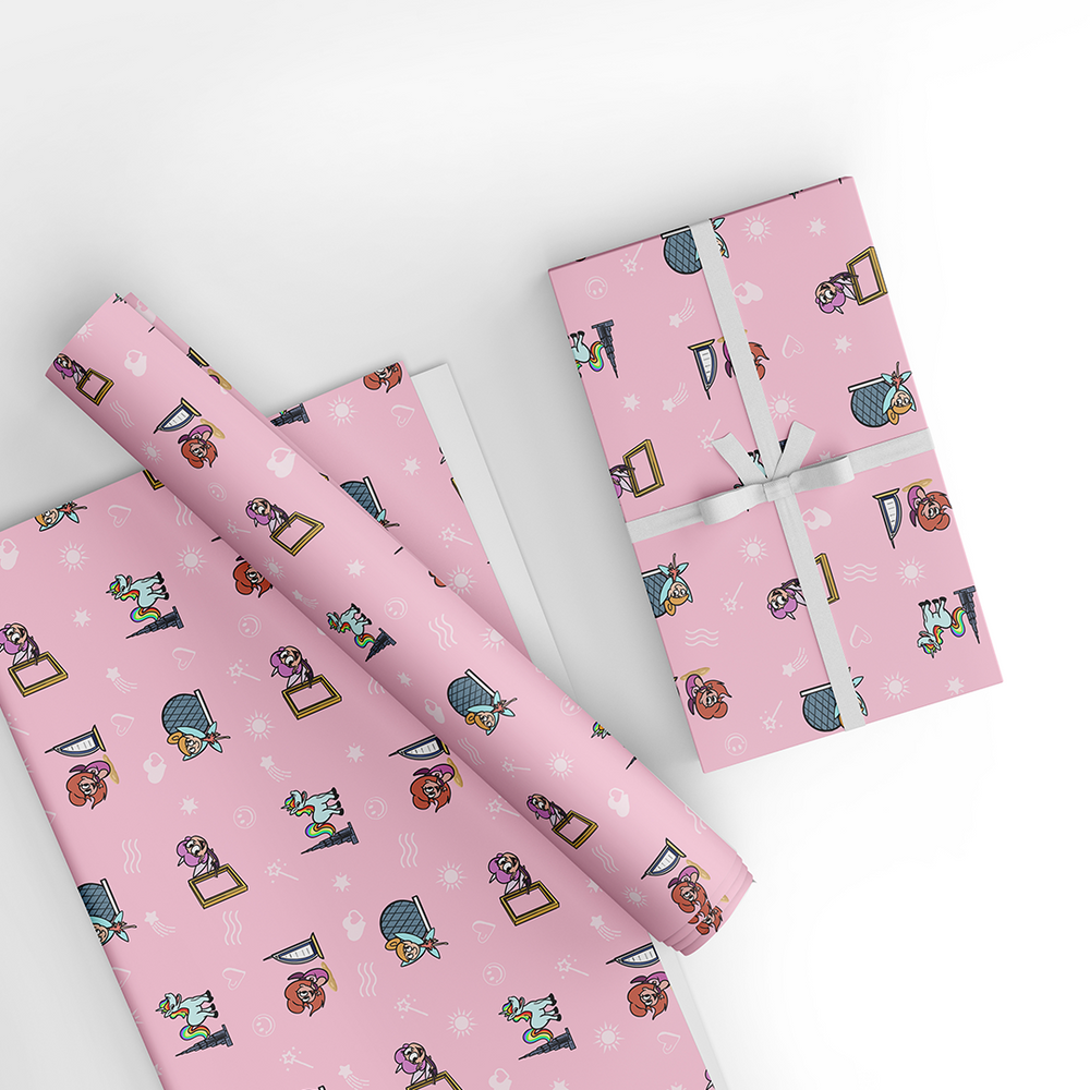 UAE Kids Wrapping Paper - Pink