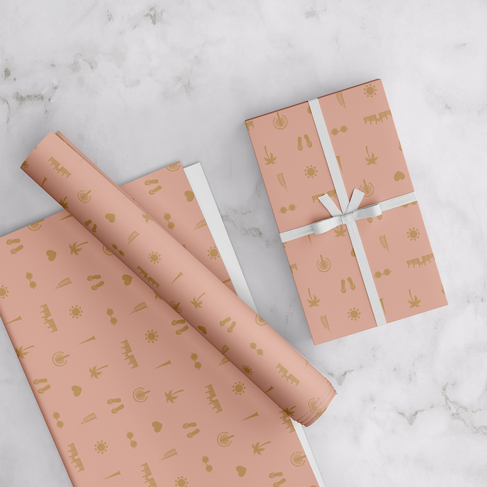 UAE Wrapping Paper - Peach