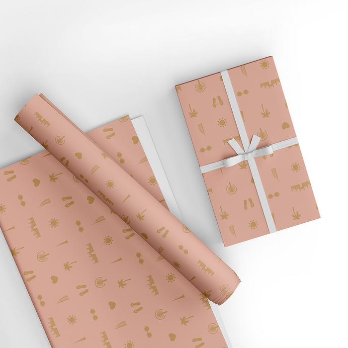 UAE Wrapping Paper - Peach