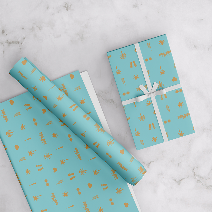 UAE Wrapping Paper - Blue