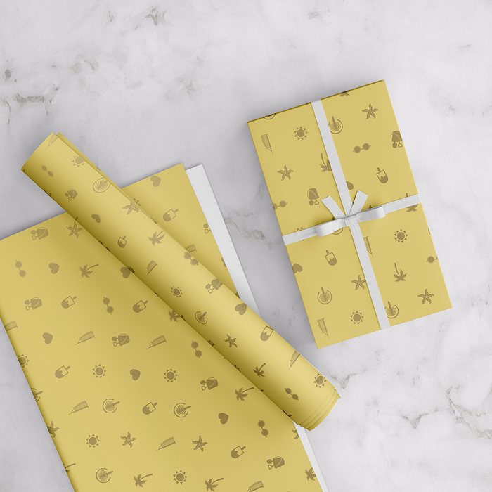 UAE Wrapping Paper - Yellow