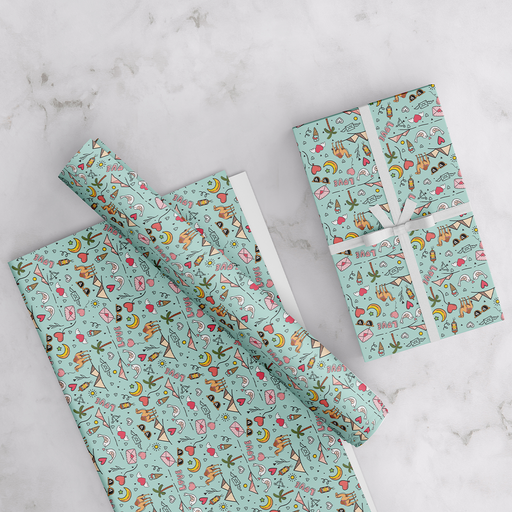 LOVE, ARABIC THEME WRAPPING PAPER