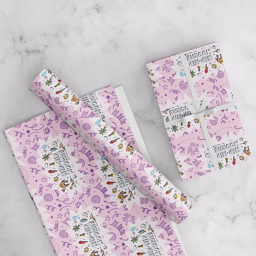 HIP HIP HOORAY, WRAPPING PAPER, PINK