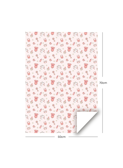 NEW BORN, GIRL, WRAPPING PAPER
