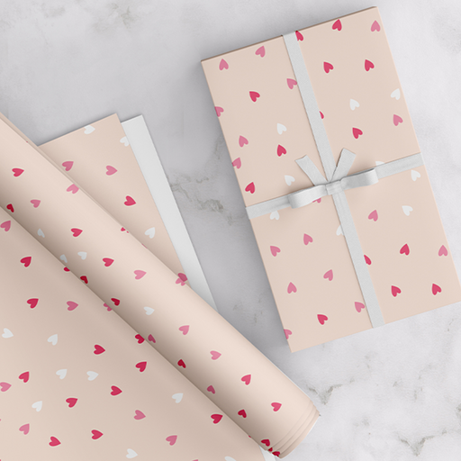 Hearts, Gift Wrapping Paper Pack