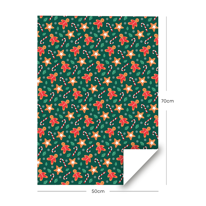 Gingerbread, Christmas Gift Wrapping Paper