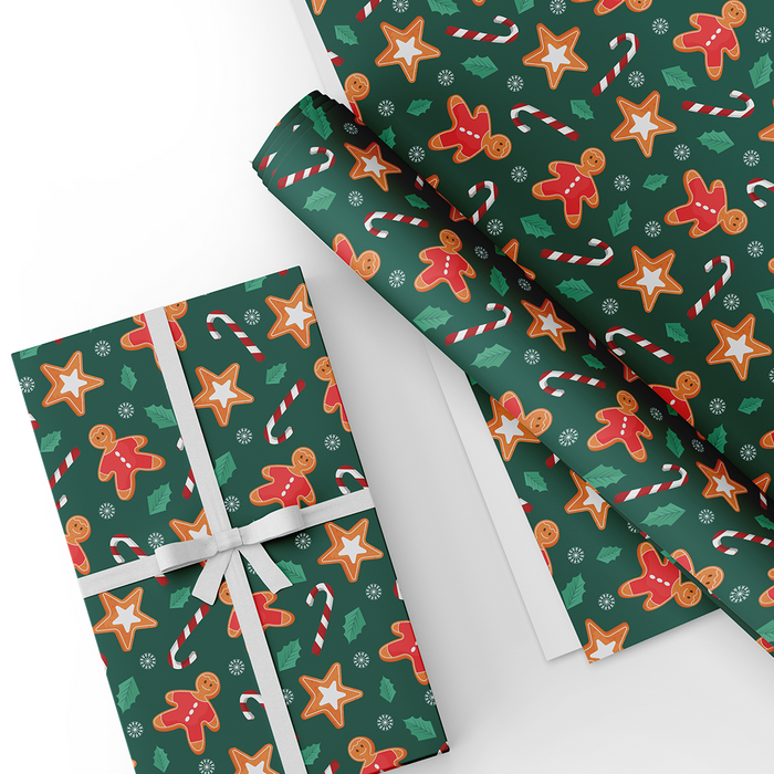 Gingerbread, Christmas Gift Wrapping Paper