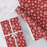 Snowflakes, Red, Christmas Gift Wrapping Paper
