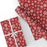 Snowflakes, Red, Christmas Gift Wrapping Paper