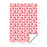 Soft Pink Hearts wrapping Paper, 4 sheets