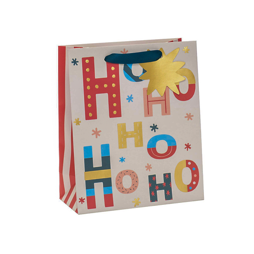 Ho Ho Ho Medium Gift Bag - UK Greetings