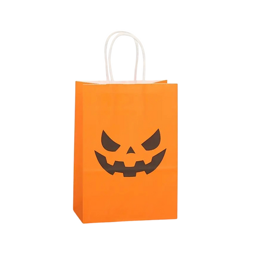 Halloween Pumpkin Bag, Orange, 8x15x21 cm