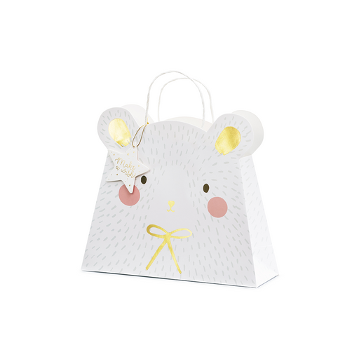 Gift bag Polar bear, mix, 31.5x27x10cm