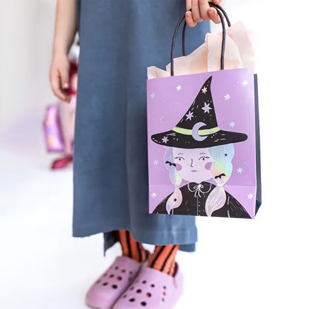 Gift bag Witch, mix, 8x14x18 cm