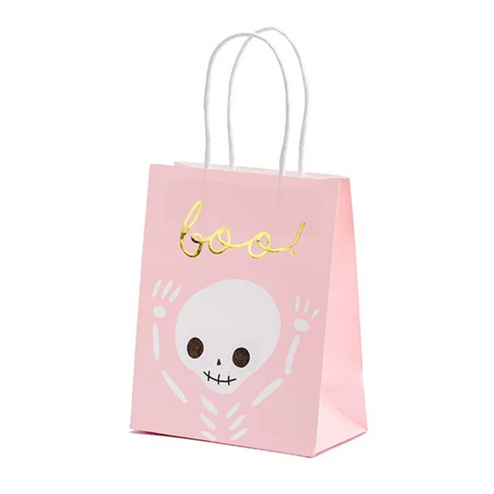 Gift bag Boo, pink, 14x18x8cm