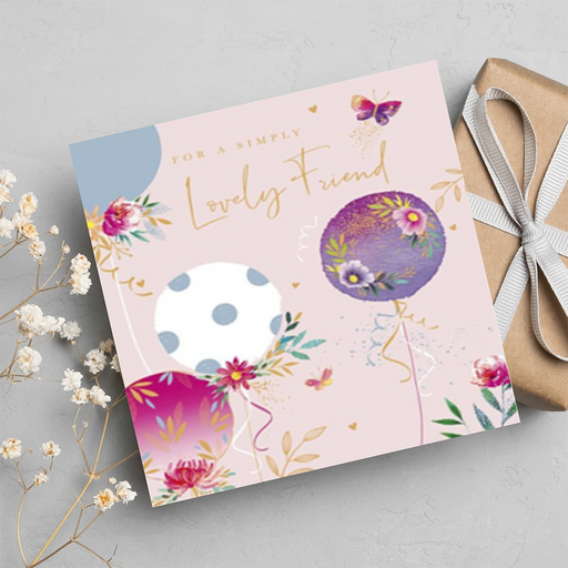 For A Simply Lovely Friend - UK Greeting Card