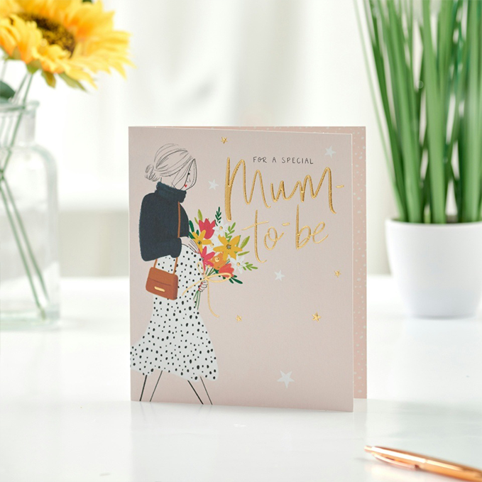 " For A Special Mum to be - Uk Square greeting Card"