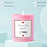 Scented Candle - Valentine To do list, Pink Red