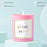 Scented Candle - You light my love, Pink