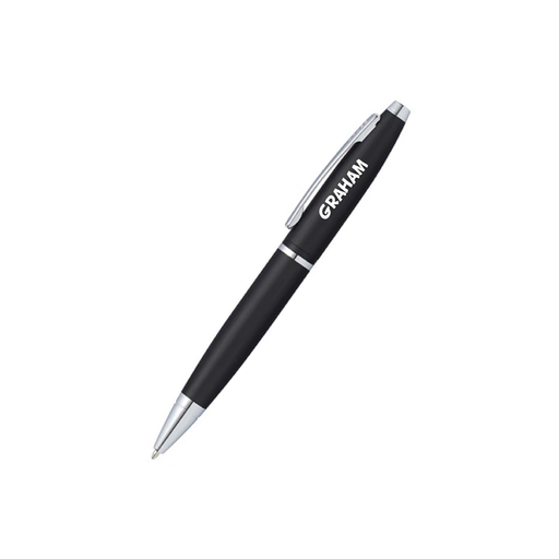 Personalised Cross Calais™ Matte Black with Polished Chrome Appointments Ballpoint Pen