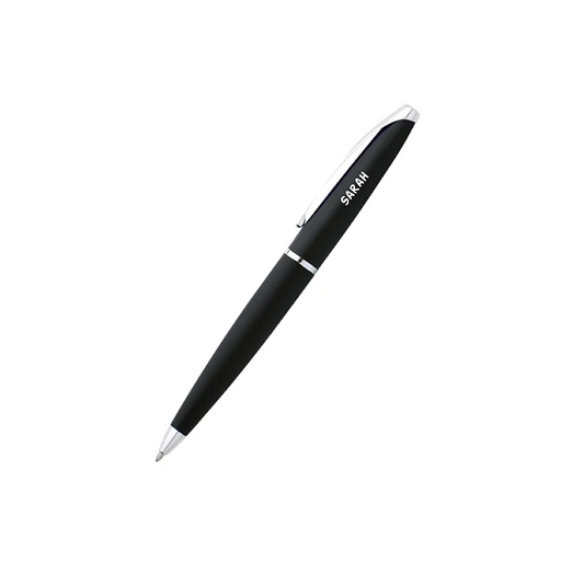 Personalised Cross ATX® Basalt Black with Polished Chrome Appointments Ballpoint Pen