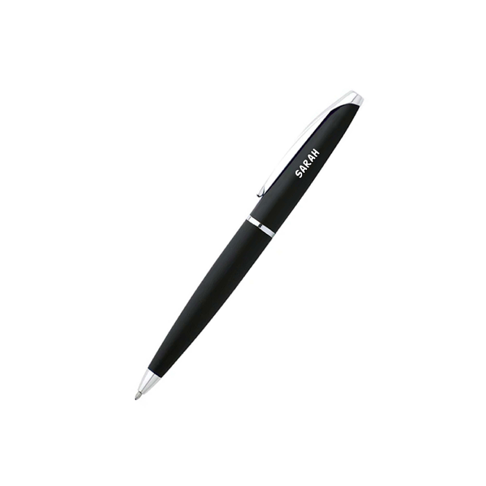 Personalised Cross ATX® Basalt Black with Polished Chrome Appointments Ballpoint Pen