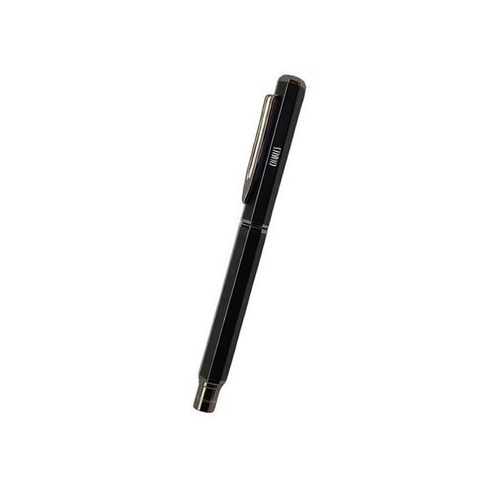 Personalised Premium Metal Roller Pen in Gift Box - Black