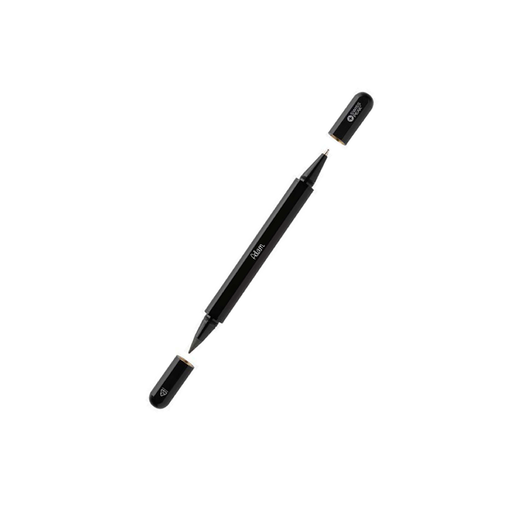 Personalised Swiss Peak® Storm RCS Recycled Aluminum Dual Tip Pen - Black