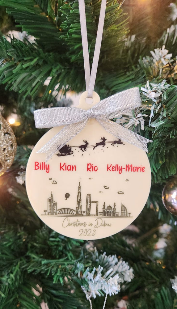 Christmas Dubai Skyline Bauble