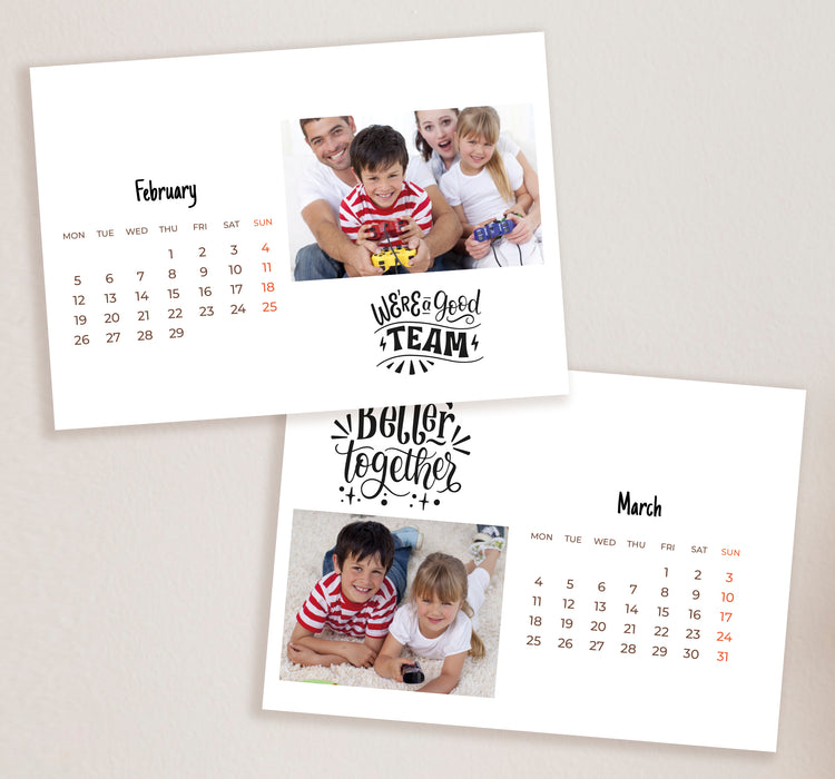 Personalised Desk Calendar 05 (A5)