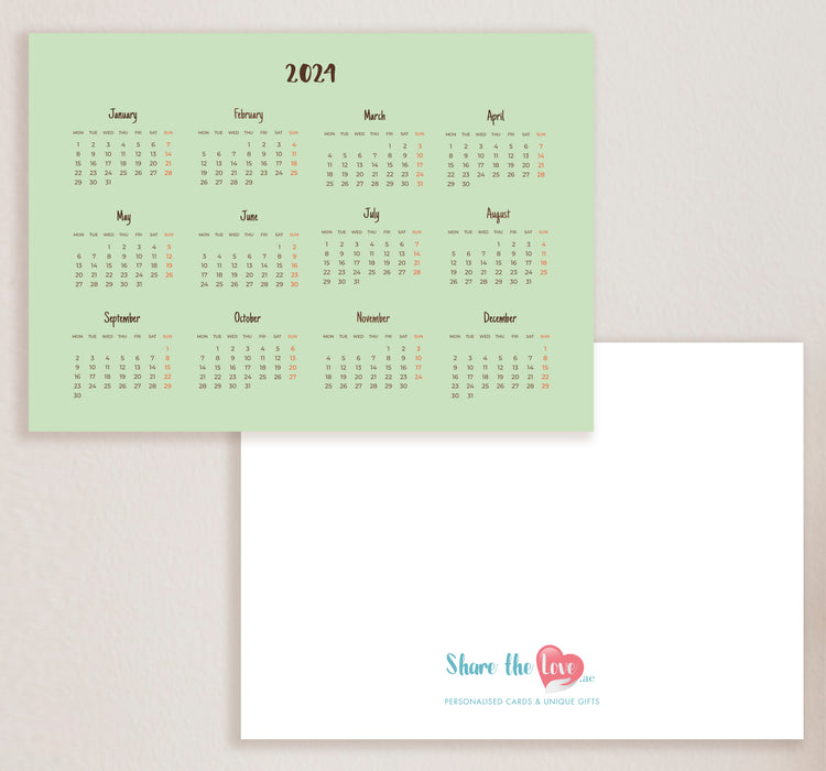 Personalised Desk Calendar 07 (A5)