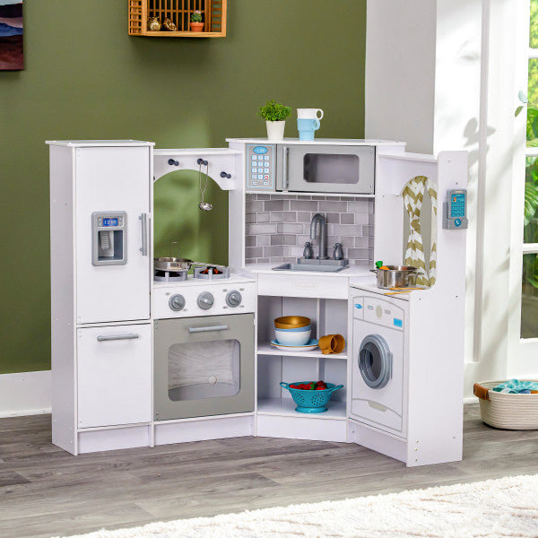 Ultimate Corner Play Kitchen - White