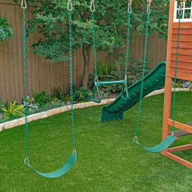 Boulder Bluff 2-in-1 Wooden Swing Set