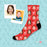 New Best Mum Personalised Socks Red