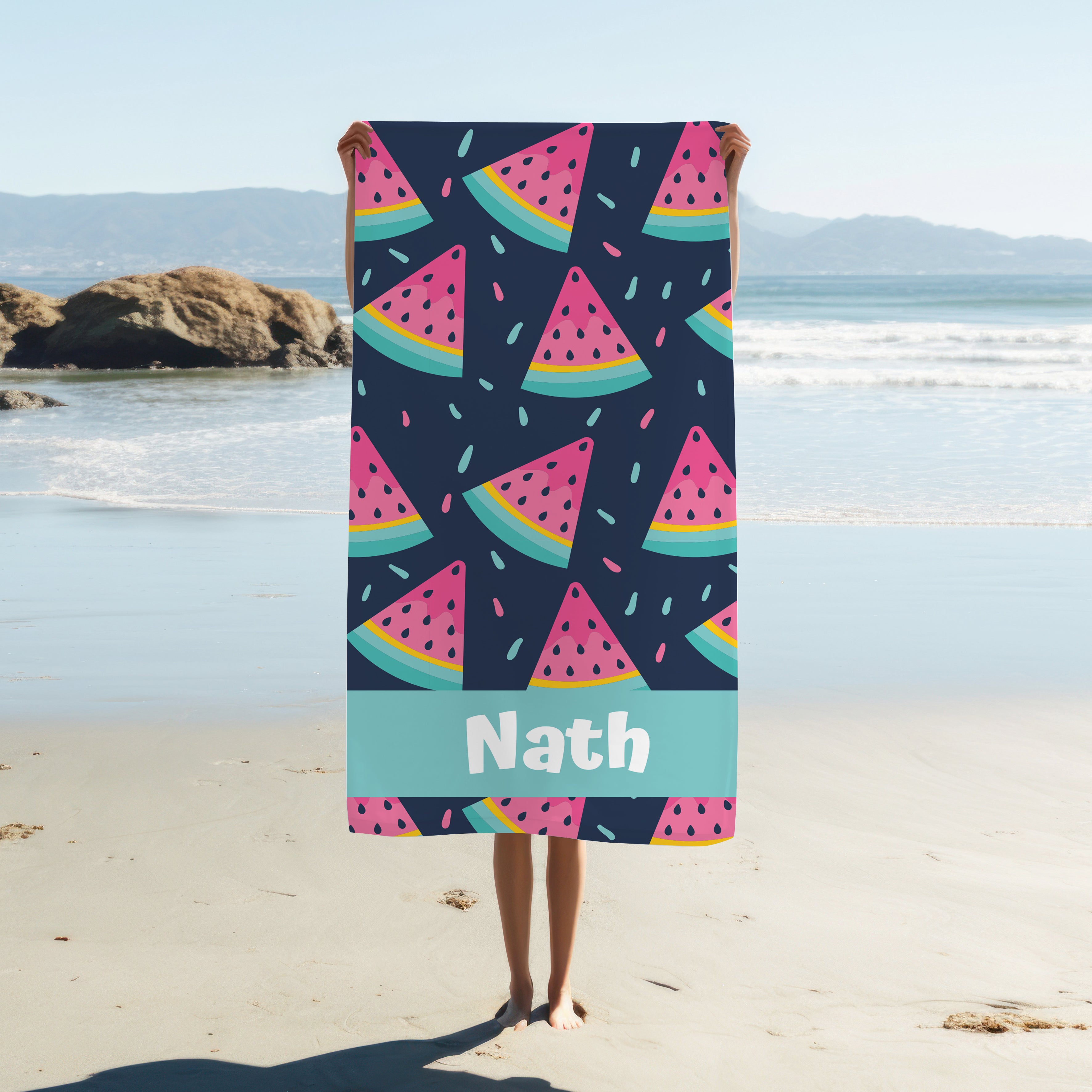 Personalised Towel - Watermelon Theme