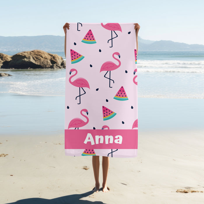 Personalised Towel - Pink Watermelon