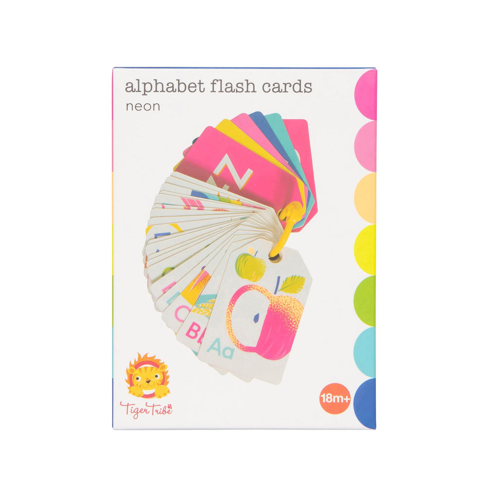 Alphabet Flash Cards - Neon