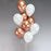 10 pcs Chrome Gold and White Balloons