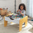 2-in-1 Activity Table with Board - Gray & Natural