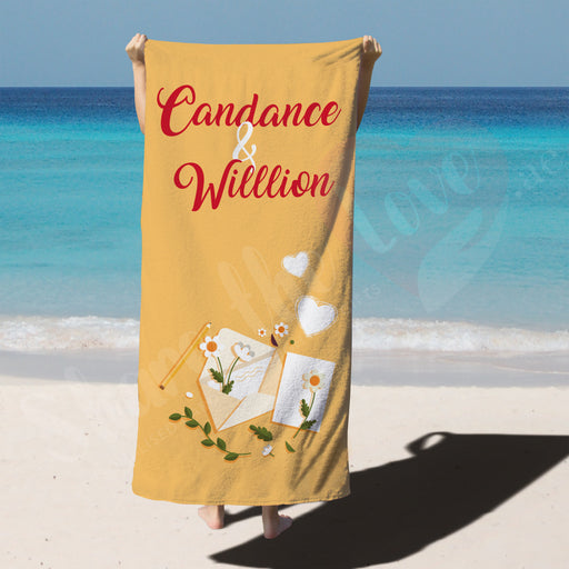 Personalised Towel - Love Letter