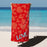 Love with Hearts Beach Towel
