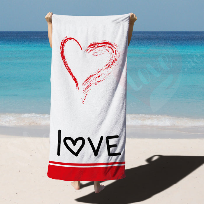 Love Beach Towel